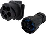 Amphenol Amphe-PRB Kunststoffsteckverbinder mit umgekehrtem Bajonettverschluss
