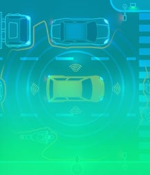 cars on the street sensing other cars on the road