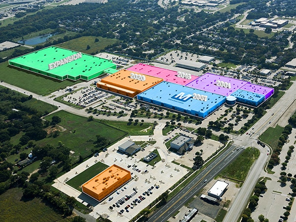 Lagererweiterungsfoto von Mouser