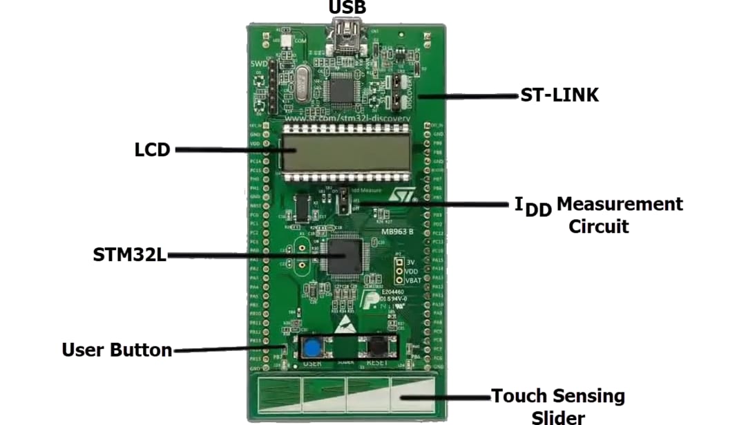 STMicroelectronics STM32L152C-DISCO Discovery Board