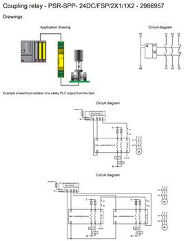 Application Circuit Diagram - Phoenix Contact DIN Rail Safety Relays