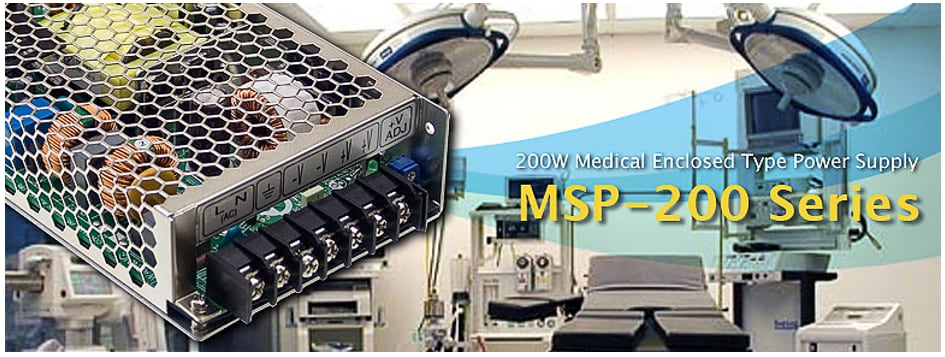 MEAN WELL MSP Single Output Medical Power Supplies