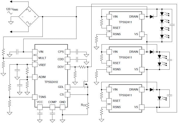 Texas Instruments TPS92410 Schaltergesteuerter Linearregler mit Direktansteuerung