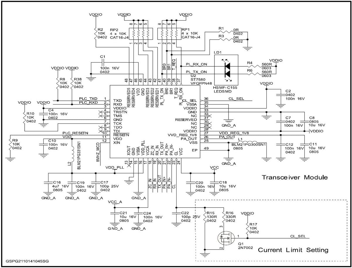 Schaltplan - STMicroelectronics STEVAL-IHP007V1 Testplatine