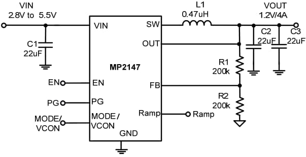 Monolithic Power Systems (MPS) MP2147 Step-Down Converters