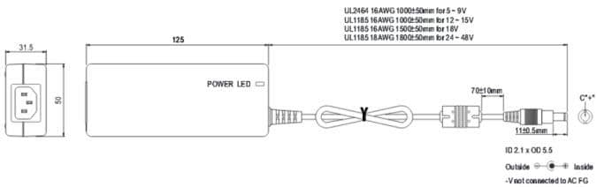 MEAN WELL GSTx0A AC-DC Reliable Green Power Adapters