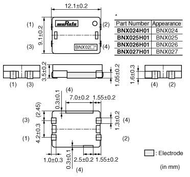 Murata BNX EMI-Netzwerkfilter