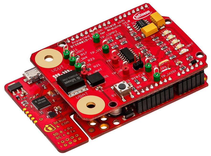 Tabelle - Infineon Technologies SHIELDBTS50015-1TAD 12V-Schutzschalter-Shield