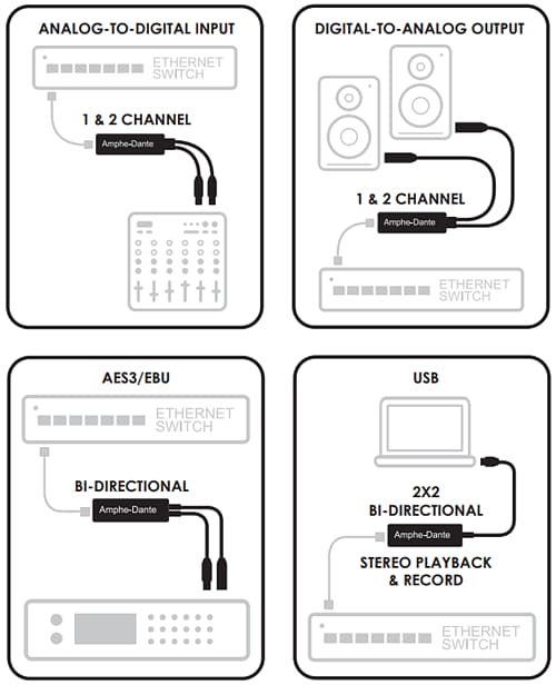 Amphenol Audio Amphe-Dante Dante® Adapter