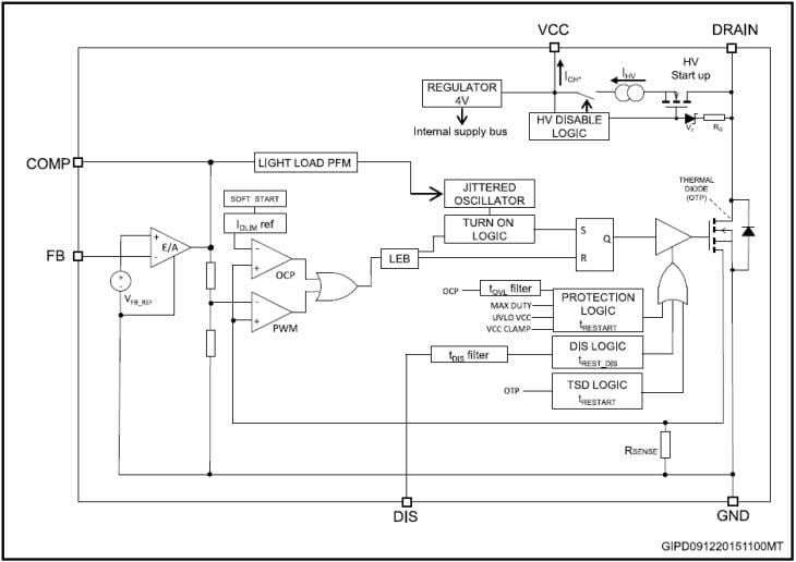 STMicroelectronics VIPer01 Hochspannungswandler