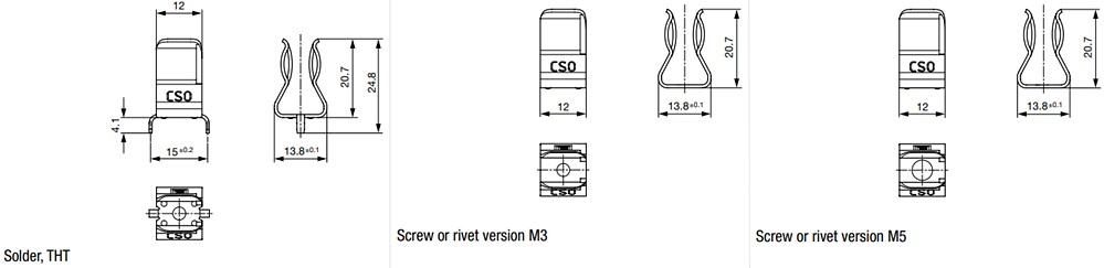 Schurter CSO Heavy Duty Fuse Clips