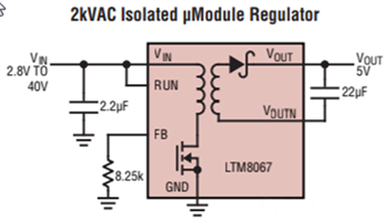 Analog Devices Inc. LTM8067 und LTM8068 μModule®-DC/DC-Wandler