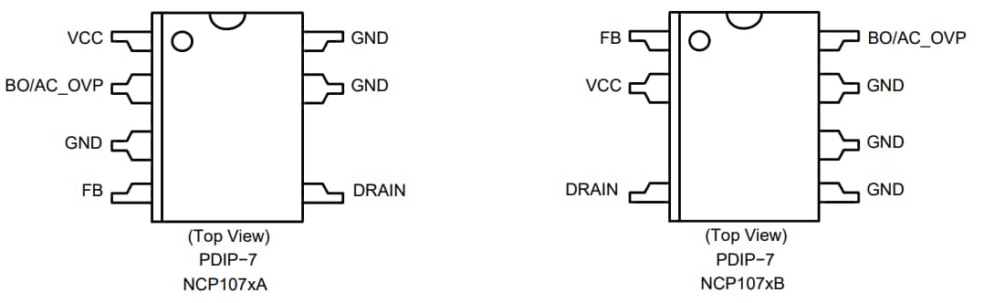 onsemi NCP107x Offline-Schalter