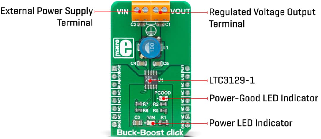 Mikroe Mikroe-2806 Auf-/Abwärtswandler-Click™