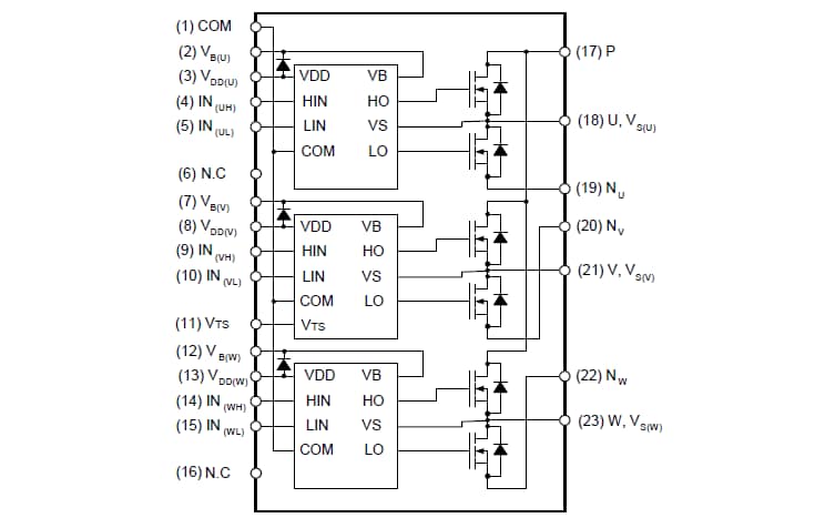 onsemi FSB50550BS Motion-Modul der SPM®-5-Baureihe