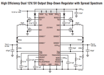 Analog Devices Inc. LTC781x Synchrone Abwärts-Aufwärts-Controller
