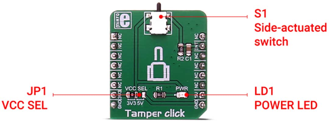 Mikroe Mikroe-2551 Tamper Click Board