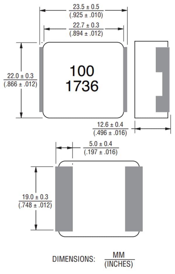 Tabelle - Bourns SRP2313AA Geschirmte Strominduktoren