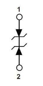 Blockdiagramm - Littelfuse SP3522 Automotive-Avalanche-Dioden mit 0,15 pF und 22 kV