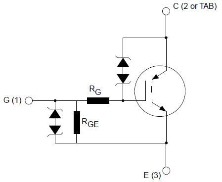 Blockdiagramm - STMicroelectronics Intern geklemmte IGBTs nach Automobilstandard