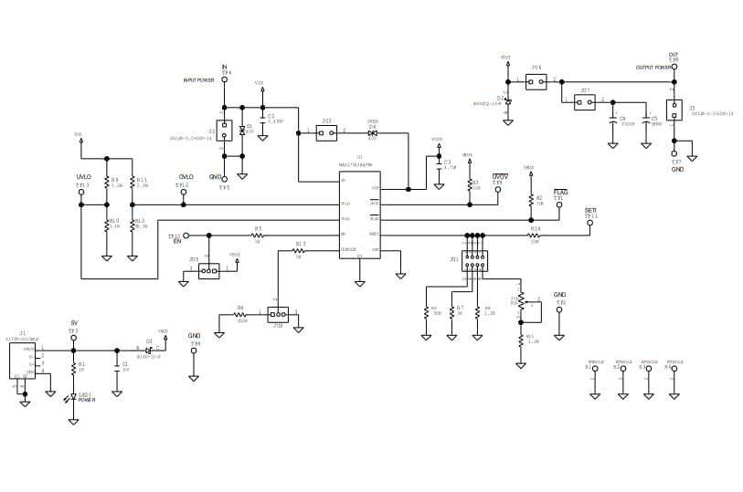Schaltplan - Analog Devices / Maxim Integrated MAX17612AEVKIT Evaluierungskit