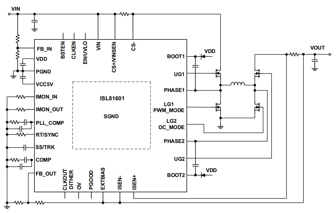 Renesas Electronics ISL81601EVAL1Z Evaluierungsboard