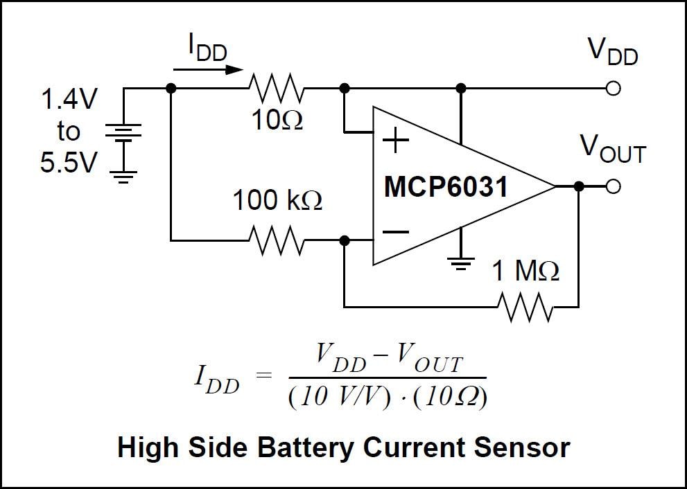 Blockdiagramm - Microchip Technology MCP6031 Präzisions-Operationsverstärker