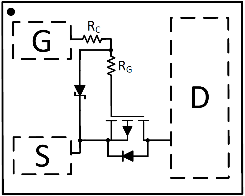 Applikations-Schaltungsdiagramm - Texas Instruments CSD25501F3 p-Kanal-FemtoFET™-MOSFET mit –20 V und 64 mΩ
