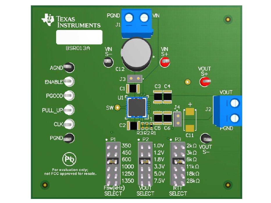 Schaltungsanordnung - Texas Instruments TPSM84424EVM-013 Evaluierungsmodul mit 4 A Strom