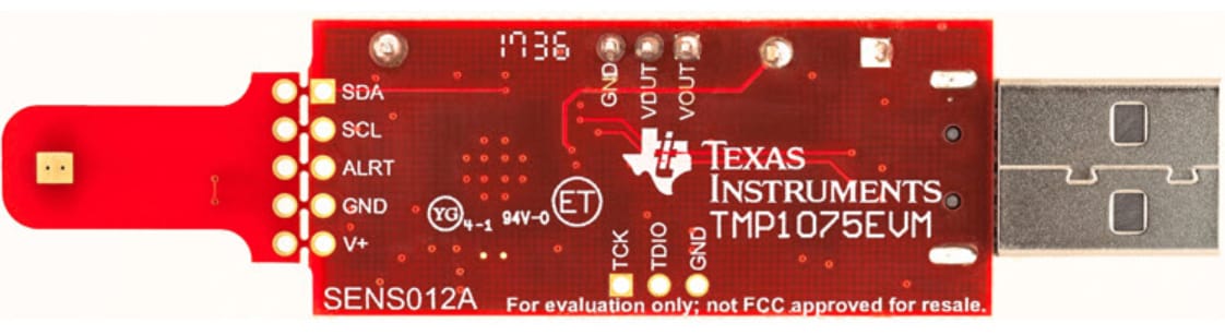 Schaltplan - Texas Instruments TMP1075EVM Evaluierungsboard für digitalen Temperatursensor