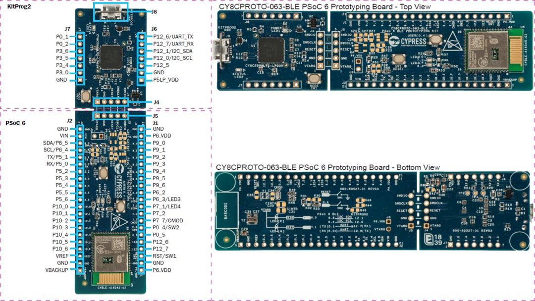 Infineon Technologies PSoC® 6 BLE Prototyping-Board