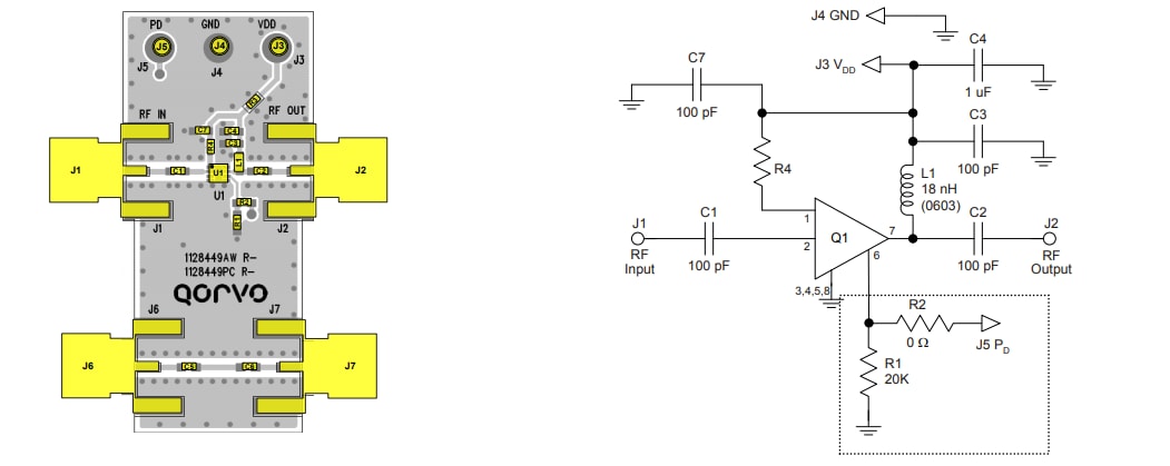 Qorvo QPL9057EVB1 Evaluierungsboard