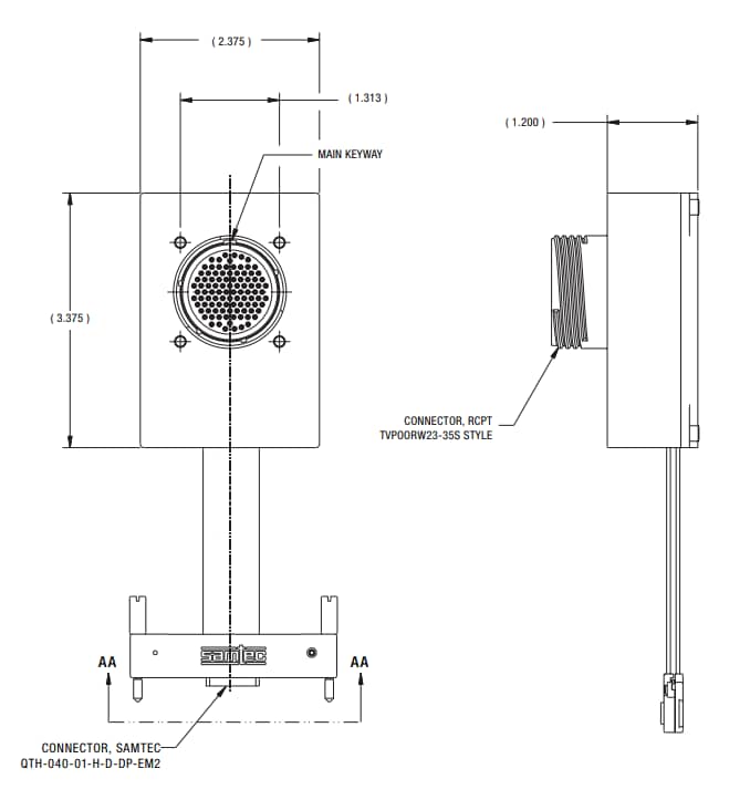 Amphenol Aerospace Oktaler 1000BASE-T-zu-SGMII-Konverter