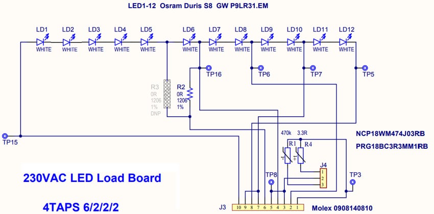 Microchip Technology ADM00861 230VAC-LED-Lastboard