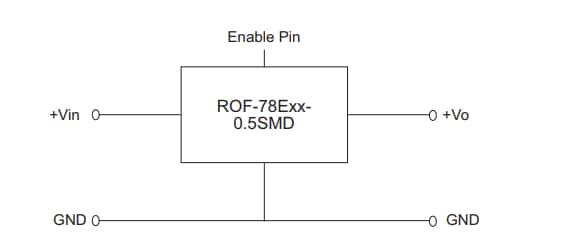 Application Circuit Diagram - RECOM Power ROF-78E Innoline Non-Isolated Power Modules