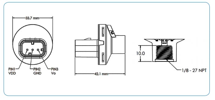 Tabelle - Amphenol Advanced Sensors NovaSensor FMA-Filtrationsluftwiderstands-Sensoren