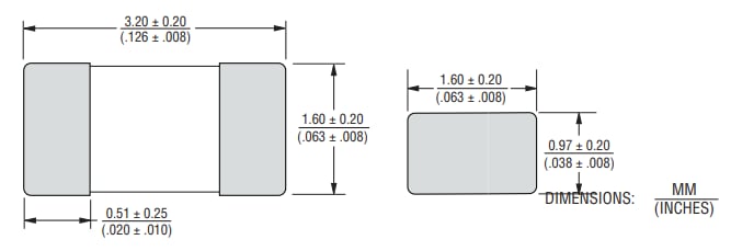 Bourns SF-1206HH SinglFuse™ SMD-Sicherungen