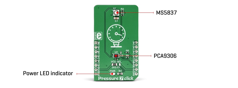 Blockdiagramm - Mikroe Pressure 7 Click (MIKROE-3246)