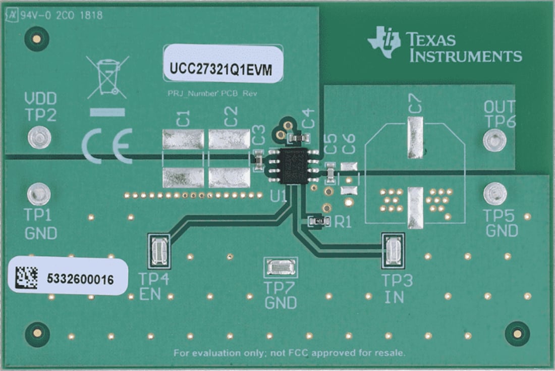 Technische Zeichnung - Texas Instruments UCC2732xQ1EVM Evaluationsmodule (EVMs)