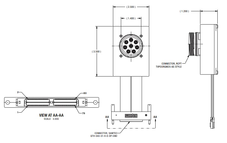 Amphenol Aerospace Quad-10GBASE-T-zu-XAUI-Konverter