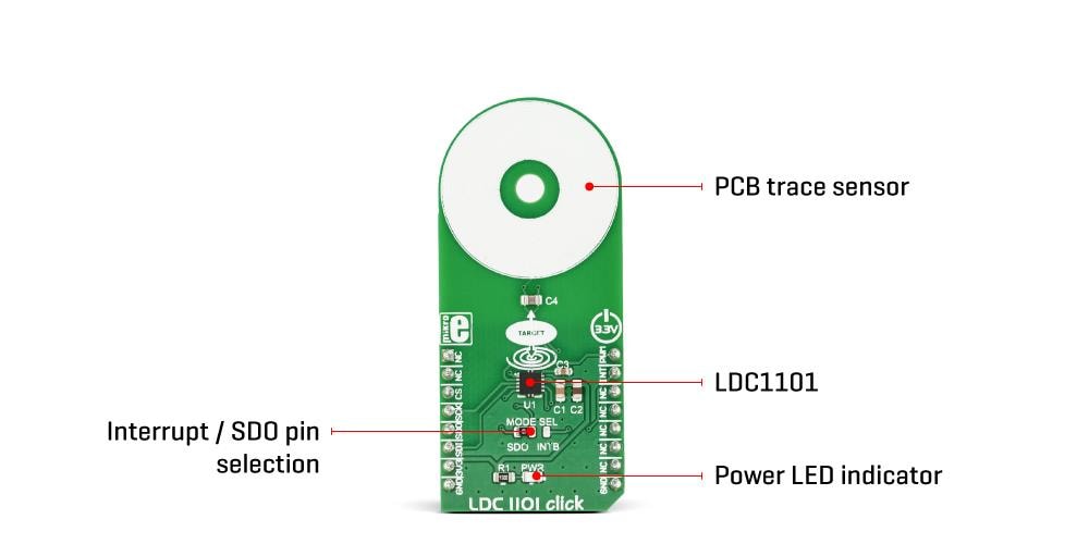 Blockdiagramm - Mikroe LDC1101 (MIKROE-3240)