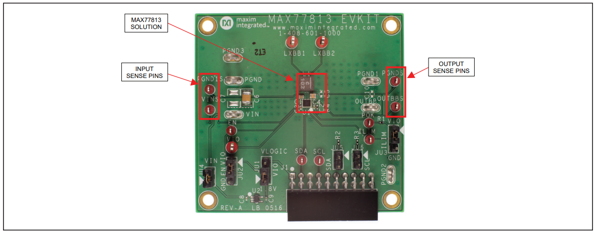 Schaltungsanordnung - Analog Devices / Maxim Integrated MAX77813EVKIT Evaluierungskit