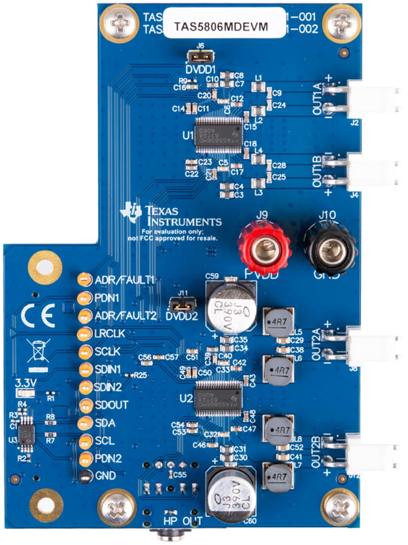 Texas Instruments TAS5806MDEVM Verstärker-Evaluierungsmodul (EVM)
