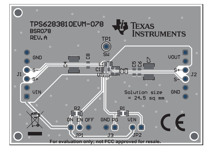 Schaltungsanordnung - Texas Instruments TPS6283810EVM-078 Evaluierungsmodul