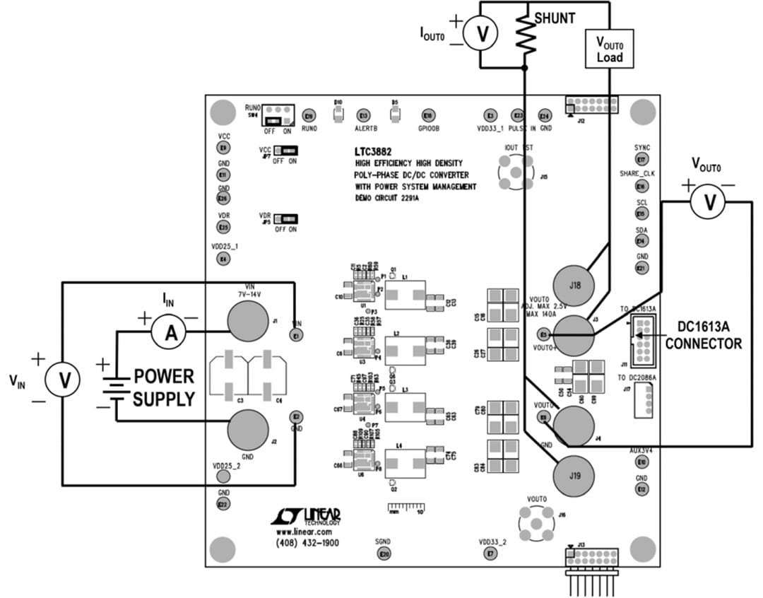 Analog Devices Inc. DC2291A Demonstrations-Leiterplatte