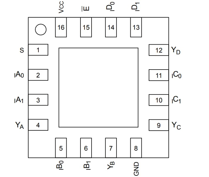 Diodes Incorporated PI3B3257 Multiplexer/Demultiplexer-Schalter