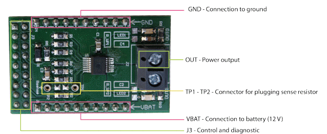 STMicroelectronics VND7E040AJ Evaluierungsboard