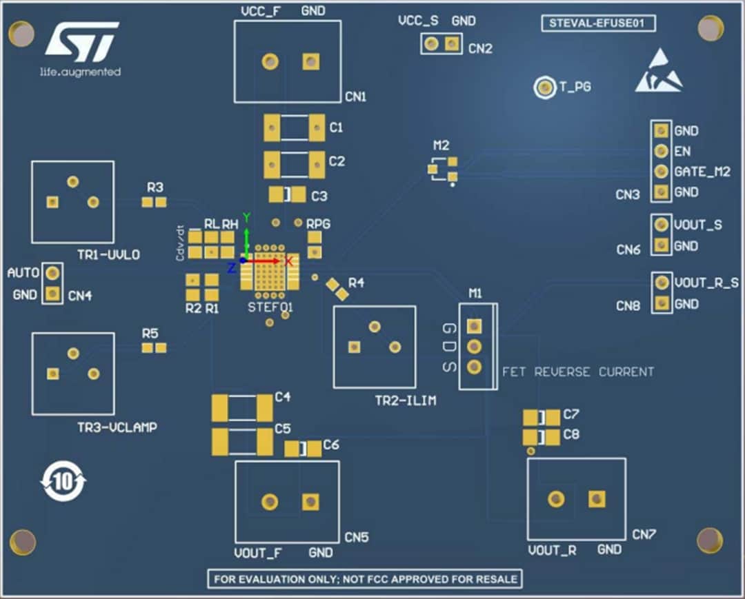 STMicroelectronics STEVAL-EFUSE01 Evaluierungsboard