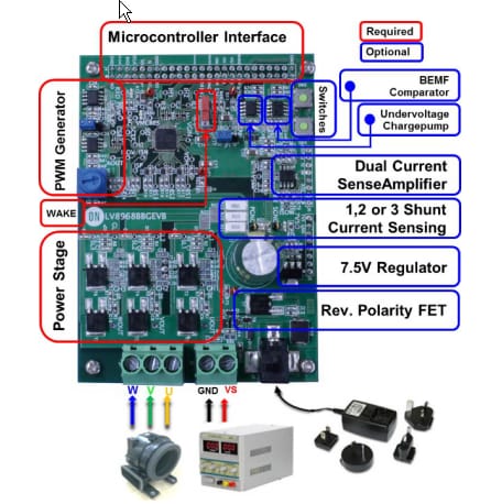 onsemi LV8968BB Evaluierungsboard