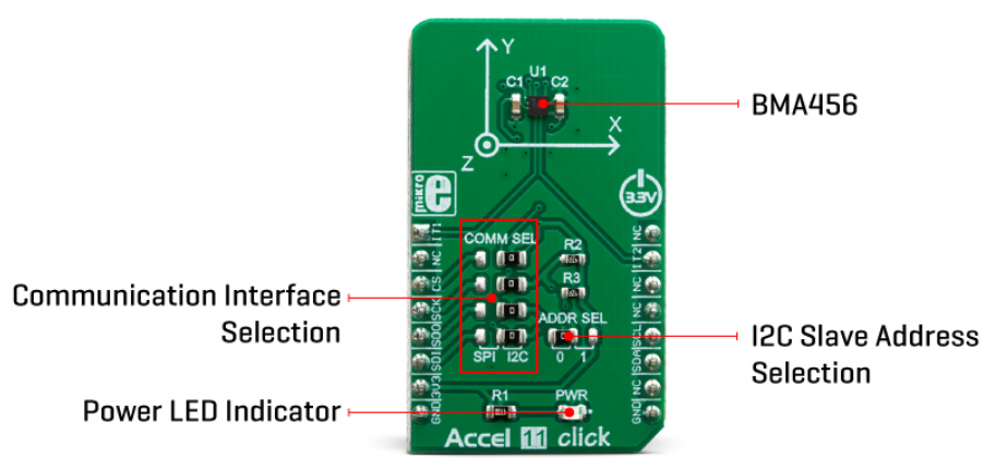 Mikroe MIKROE-3440 Accel 11 Click